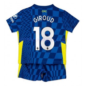 Barn Fotballdrakter Chelsea Olivier Giroud 18 Hjemme 2021-22 Kortermet